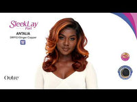 Outre Synthetic Sleek Lay Part HD Transparent Lace Front Wig Antalia 18" QLSLCANT