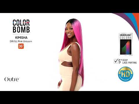 Outre Color Bomb HD Lace Front Wig Kimisha 36"