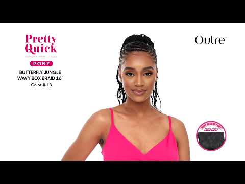 Outre Pretty Quick Pony Butterfly Jungle Wavy Box Braid 16"