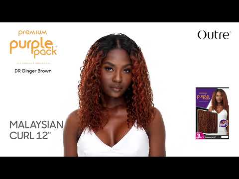 Outre Premium Purple Pack 3 Pieces Long Series Malaysian Curl 12"