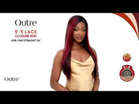 Outre 5"x 5" HD Lace Closure Lace Front Wig HHB-Yaki Straight 26" QLHBO55YS26