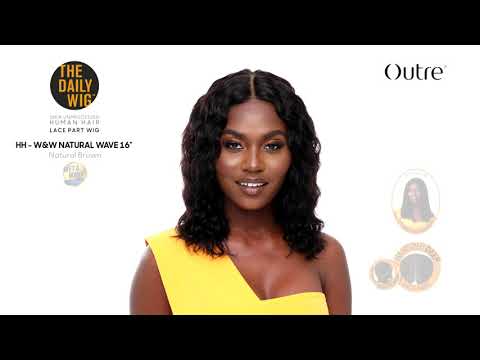 Outre The Daily Wig 100% Human Hair Wet N Wavy - Natural Wave 16"