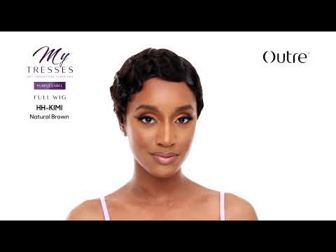 MyTresses Purple Label Full Cap Human Hair Short Pixie Wig HH KIMI