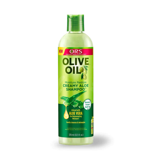 ORS Olive Oil Moisture Restore Creamy Aloe Shampoo 12.5 Oz - Elevate Styles