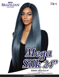 Thumbnail for Mane Concept Mega Brazilian Single Bundle Human Hair Mix Silky Straight 24