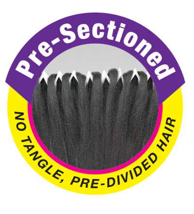 Janet Collection Pre-Sectioned Pre-Stretched 3X EZ SPLIT Braiding Hair 60" - Elevate Styles
