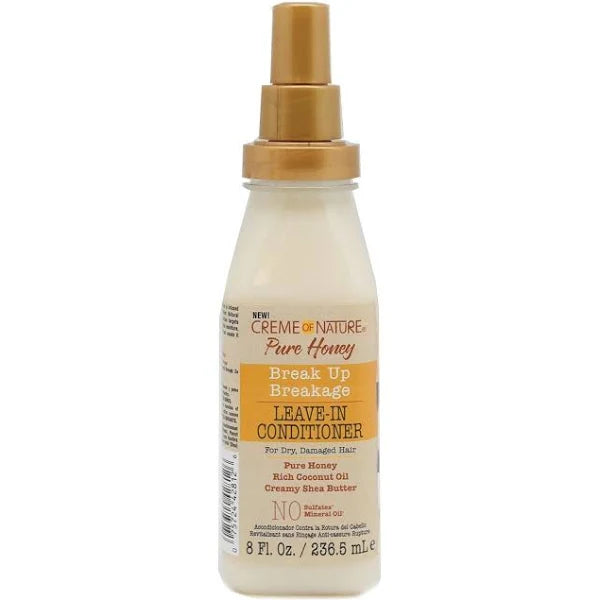 Creme of Nature Pure Honey Break up Breakage Leave-In Conditioner 8 Oz - Elevate Styles
