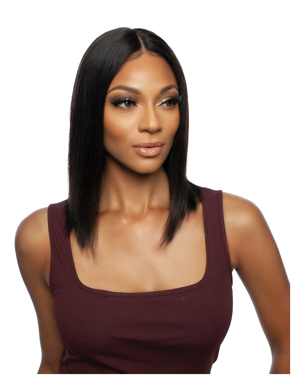 Mane Concept Trill  5" HD Lace Part Hand Tied Lace Front Wig Rotate Part Straight 14" TR207 - Elevate Styles