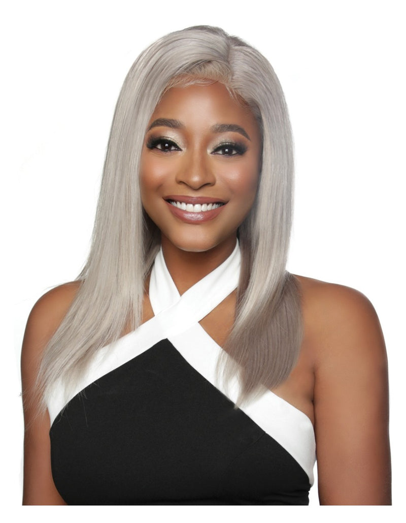Mane Concept Trill 13A Unprocessed Human Hair HD Whole Lace Front Straight Icy Grey 20" TROC4303 - Elevate Styles